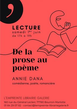 Lecture  par Annie Dana – De la prose au poème